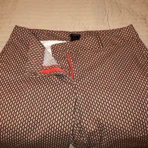 Ann Taylor printed capris, curvy petite